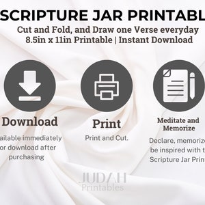 Scripture Jar Printable | Bible Verse Jar Scripture Printable | Bible ...