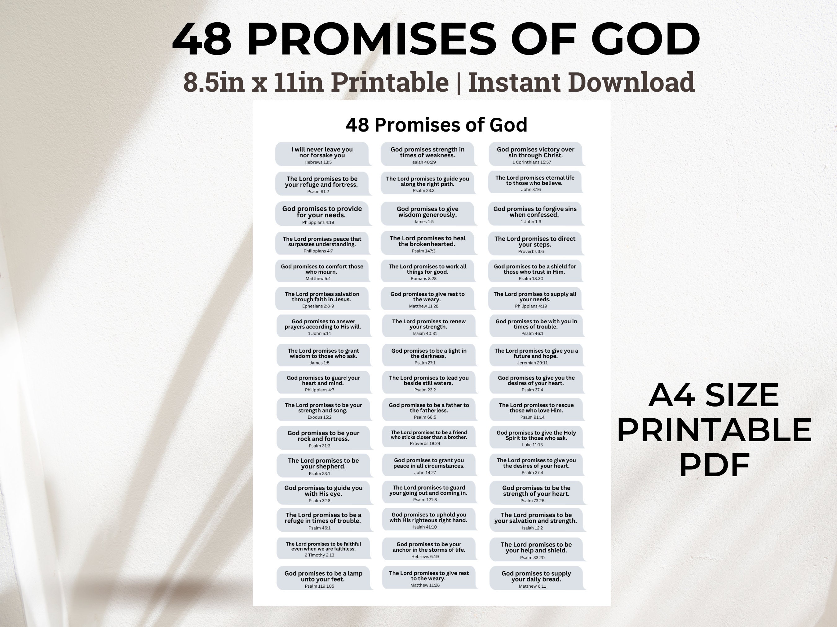 Promises of god bible verse printable printable scripture bible