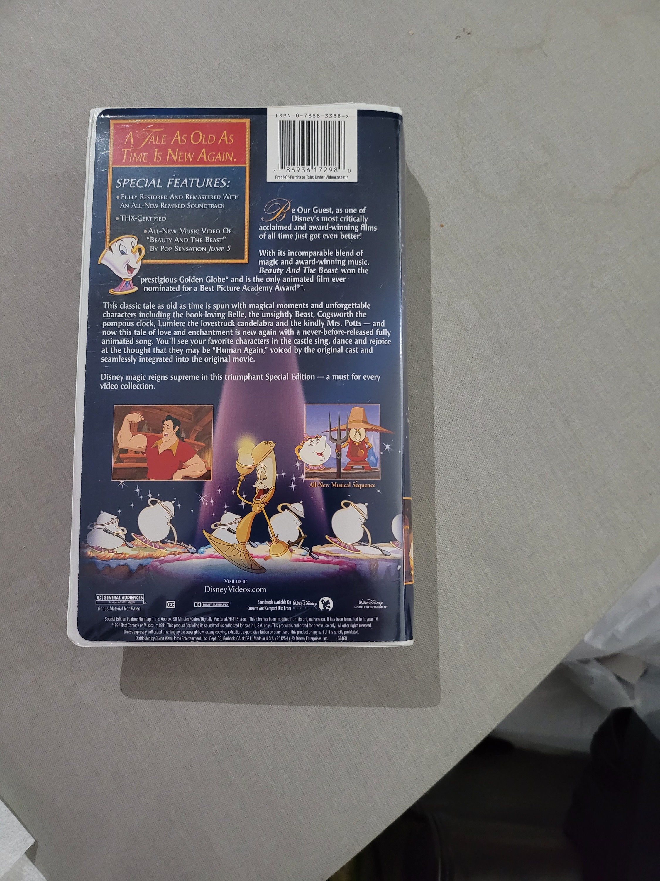 Beauty and the Beast VHS Platinum Special Edition THX Certified - Etsy