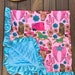 Girls Western Rodeo Pink Cactus Horse Trailer Cow Angel Wings Turquoise Cowboy Boots Minky blanket
