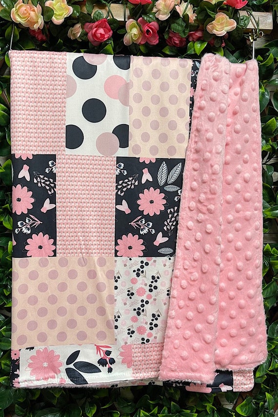 Pink polka dot baby blanket hotsell