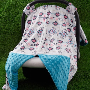 Baby Car Seat Canopy Cover - Sunproof Pink Shade For Infant Car Seats & Doona Strollers