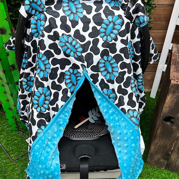 Cow Print Baby Car Seat Covers Etsy