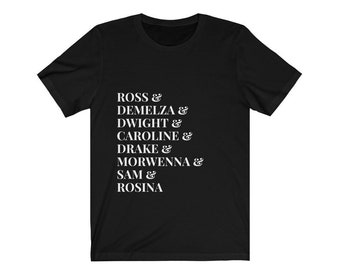 Poldark Characters Tee, Literary Fan Gift