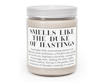 Duke of Hastings Candle, Bridgerton Inspired, Soy Wax, 9oz