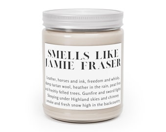 Jamie Fraser Soy Candle | Outlander Book Lover Gift
