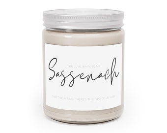Sassenach Soy Candle Gift | Outlander Fan, Dinna Fash