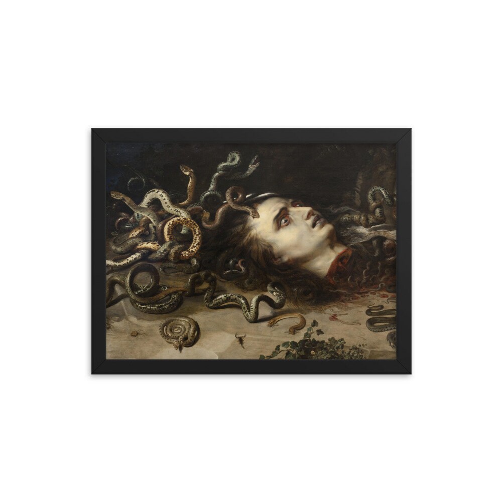 Framed poster Flemish, 1577-1640 Peter Paul Rubens 1617-1618 Head of Medusa