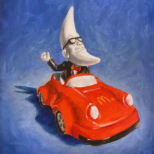 PRINT - McDonald&#39;s Oil Painting Mac Tonight Happy Meal Toy Retro 8x10