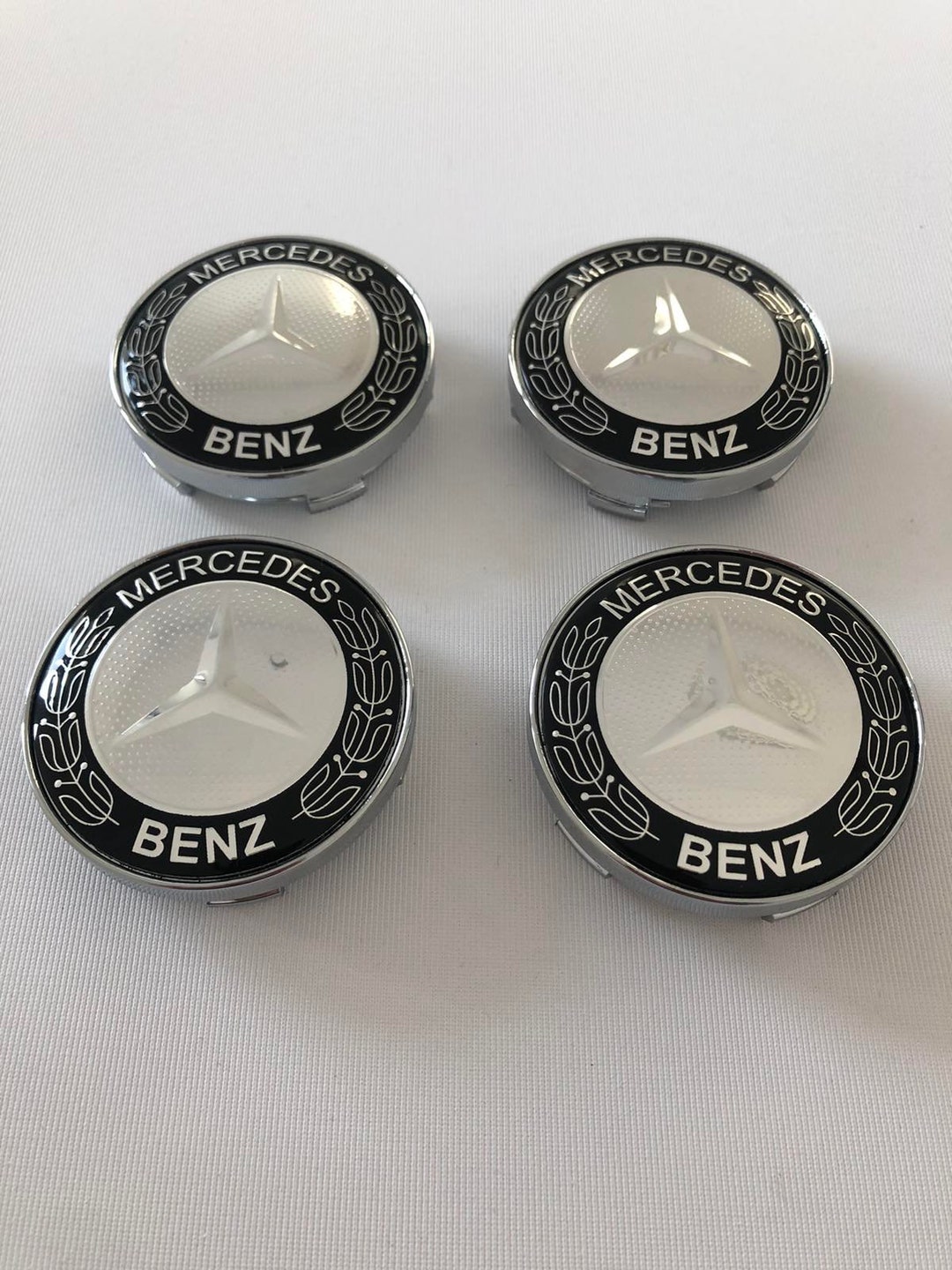 4 Pcs set Wheel Center Hub Caps for MERCEDES BENZ 60mm2.36 Inch Black