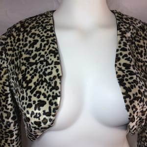 50er Jahre Kunstfell Bolero Jacke im Stil der 50er Jahre