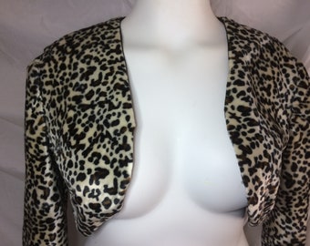 1950s style velboa faux fur Bolero jacket