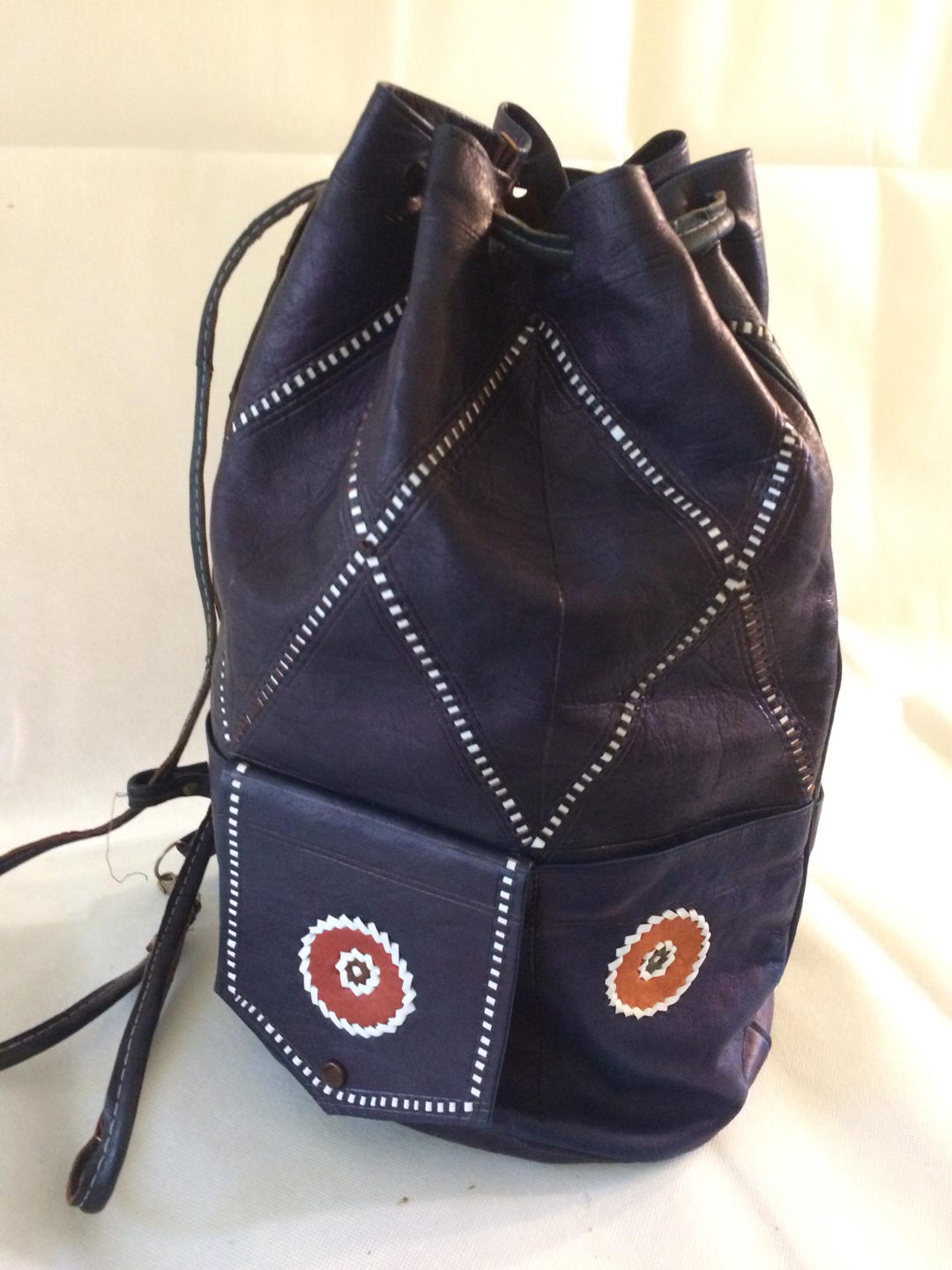 Vintage Style Duffel/drawstring Bag - Etsy