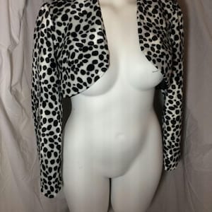 1950s style velboa faux fur Bolero jacket