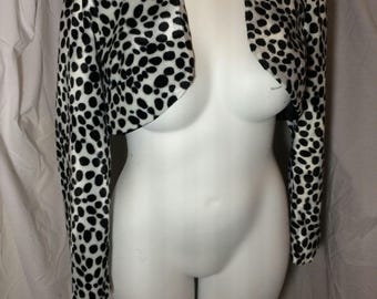 1950s style velboa faux fur Bolero jacket