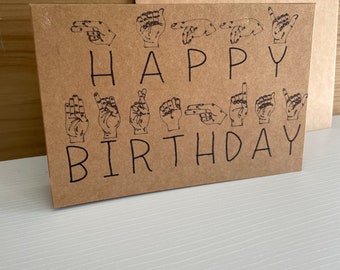 Happy Birthday Asl - Etsy