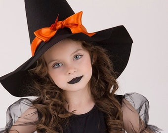 Toddler Witch Costume Dress, Halloween Party Tutu Dress with Hat