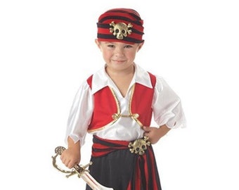Little Pirate Baby and Toddler Birthday Party Costume Dress,  Boys Pirate Halloween Costume, Pirate Boy Costume