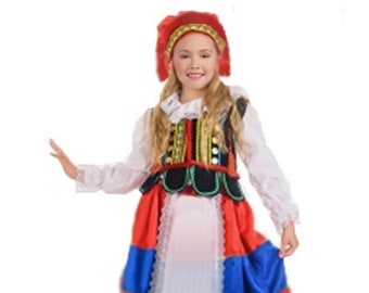 Polish Girl Costume, Polish Girl Kids Costume, Polish Costume, National Costume, Traditional Costume, Costume For Girls