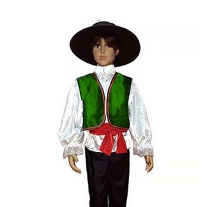 Italian Traditional Boy Kids Costume Dress , Italian Boy Birthday and Event Dress, Italian National Party Dress for Boys image 1