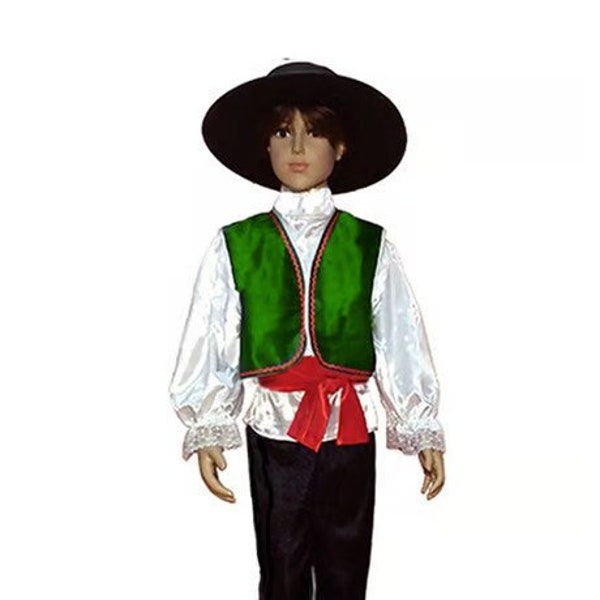 Italian Traditional Boy Kids Costume Dress , Italian Boy Birthday and Event Dress, Italian National Party Dress for Boys