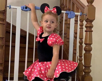 Vestido de tutú de cumpleaños de Minnie Mouse, disfraz de lunares
