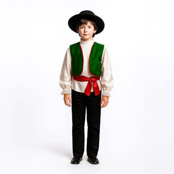 Handmade Italian Boy Costume, National Party Dress