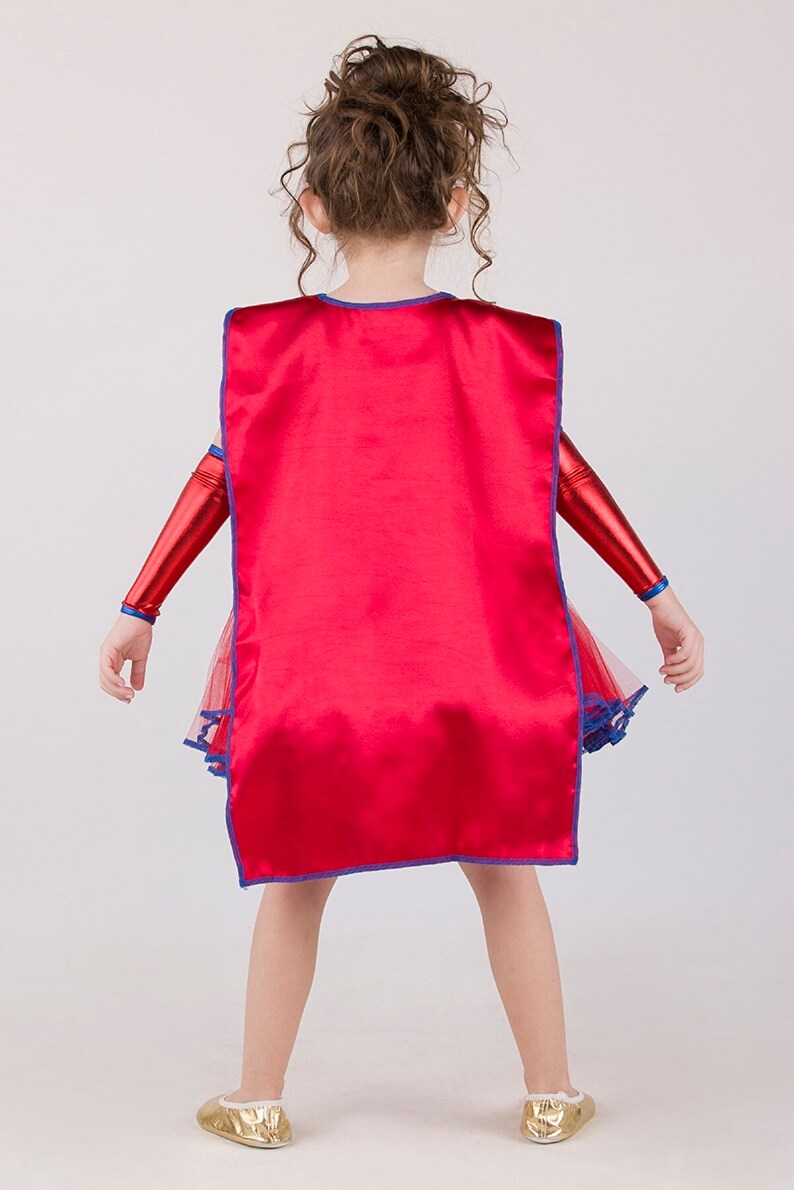 Super Girl Costume Girl Superhero Costume Super Girl Etsy