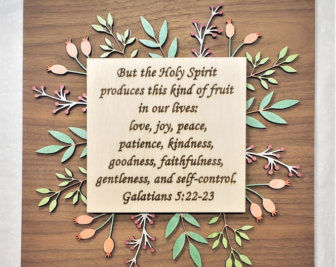 Fruit of the Spirit Printable | Scripture Wall Art | Galatians 5:22-23 ...