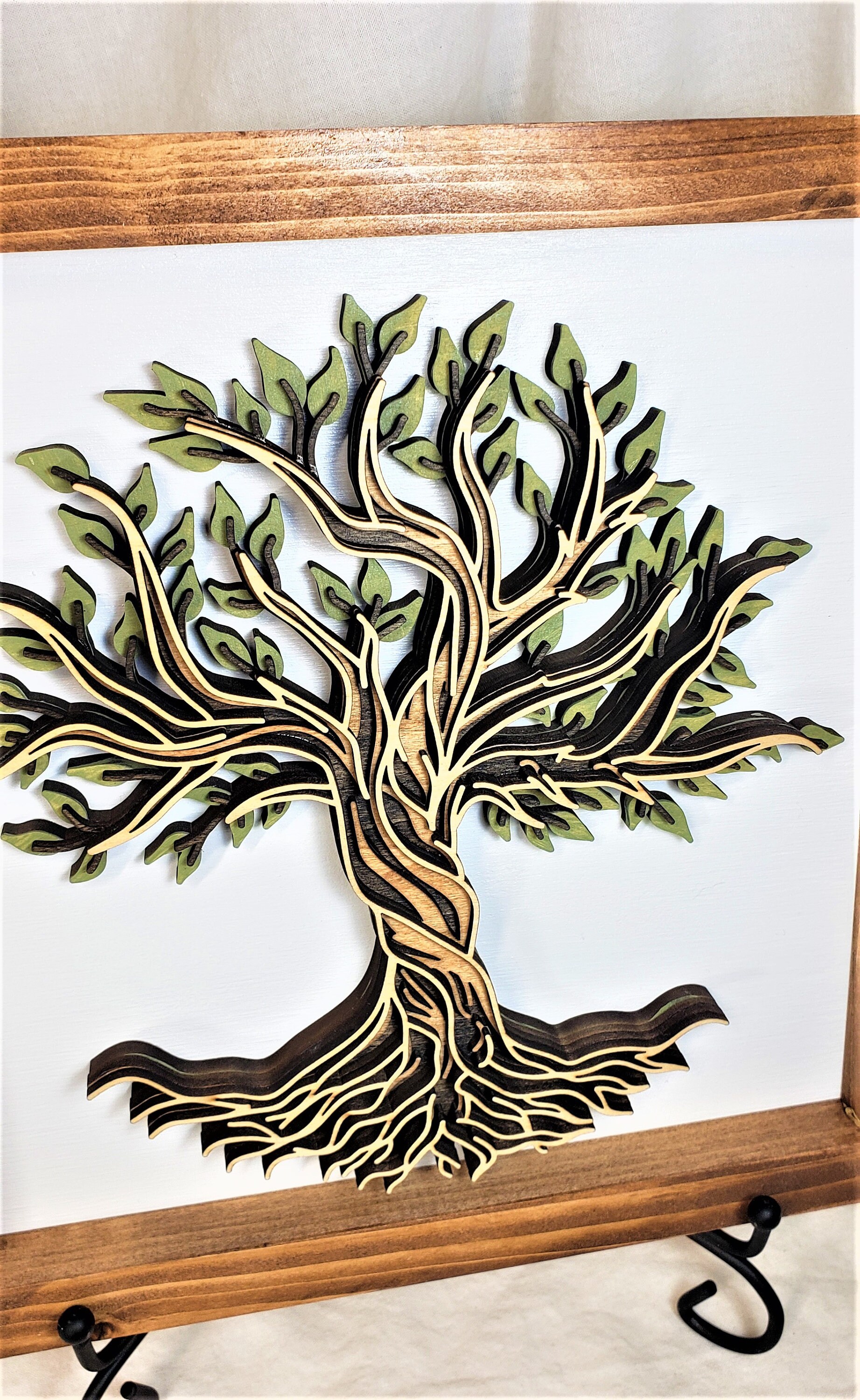 Tree of Life Wall Art Tree Decor Framed Hand Painted - Etsy