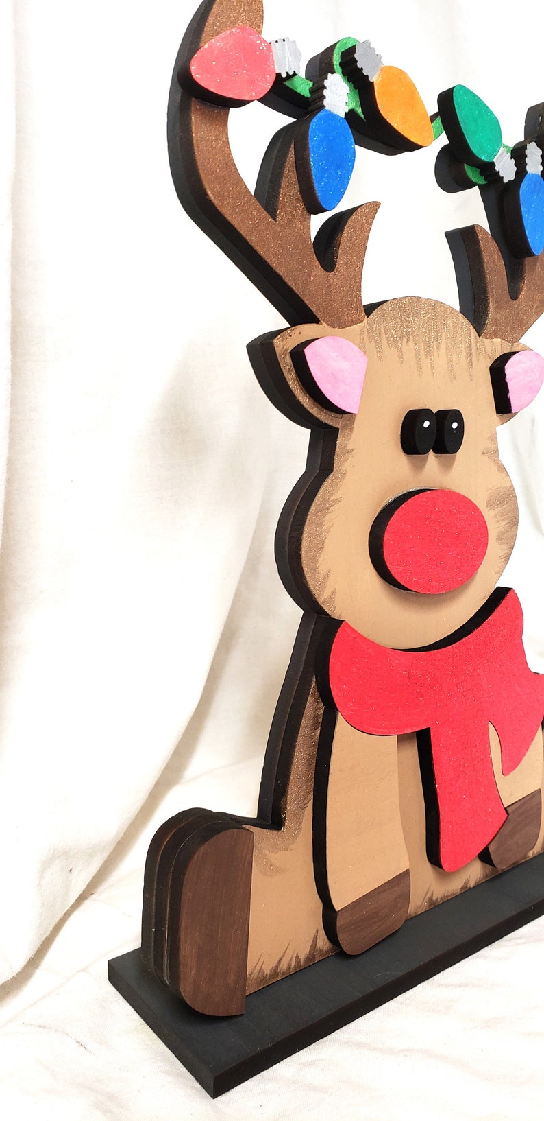 Rudolf the Red Nose Reindeer - Christmas Decor - Reindeer Decor - Xmas ...