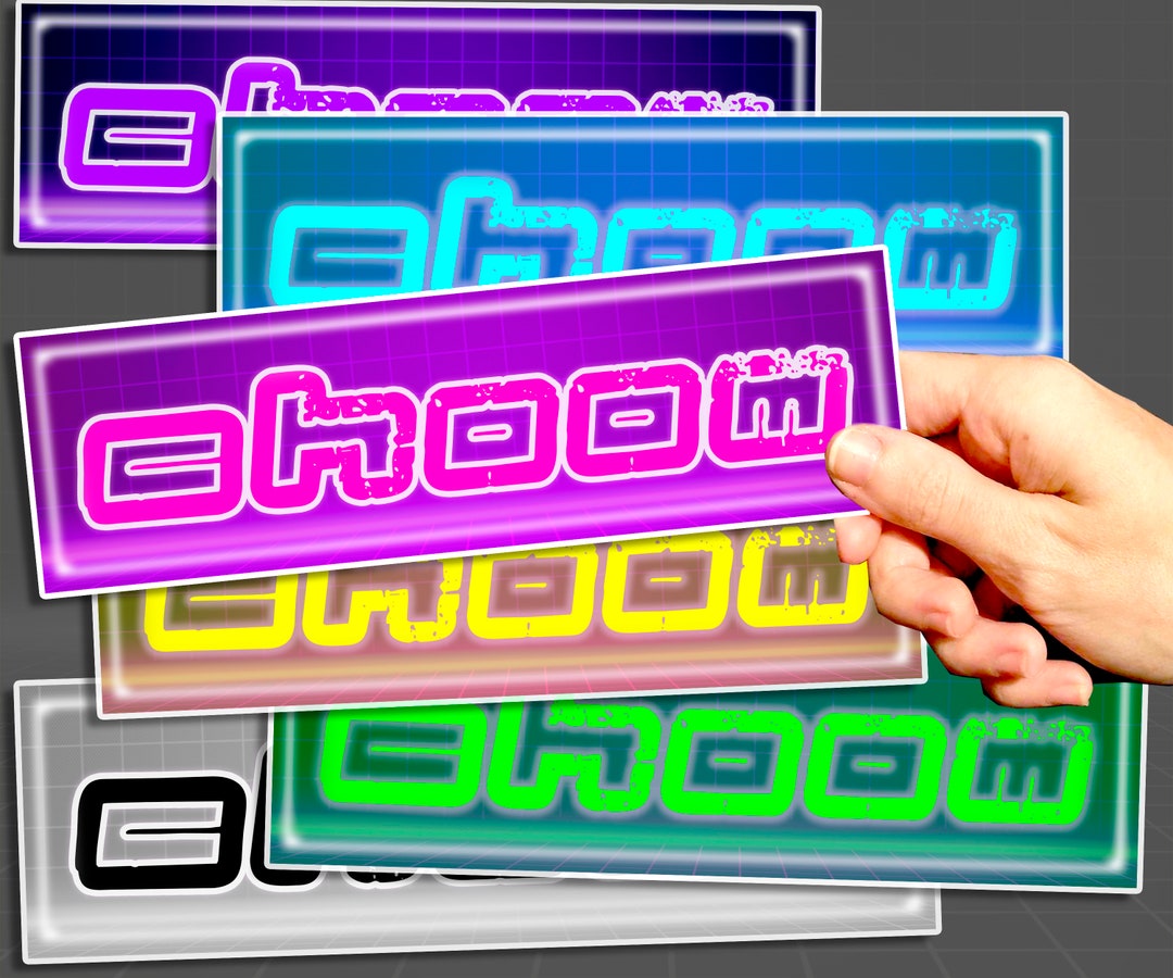 Cyberpunk 2077 choom Bumper Sticker 3x10 6 Color Varieties Video Game Slang High Quality Vinyl
