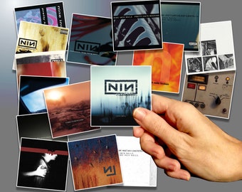 Nine Inch Nails Album Stickers - 2x2, 2.5x2.5, 3x3 - Individual or Full Collection - Studio Albums & More, NIN - Trent Reznor - Atticus Ross