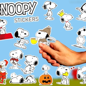 Snoopy Sticker Hello Kitty Peanuts Decal, handphone, angle, white