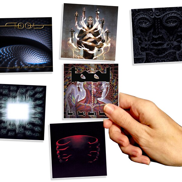Tool Discography Stickers - 2x2, 2.5x2.5, 3x3 - Individual or Full Collection + EP Opiate - Maynard James Keenan - Discography Quality Vinyl