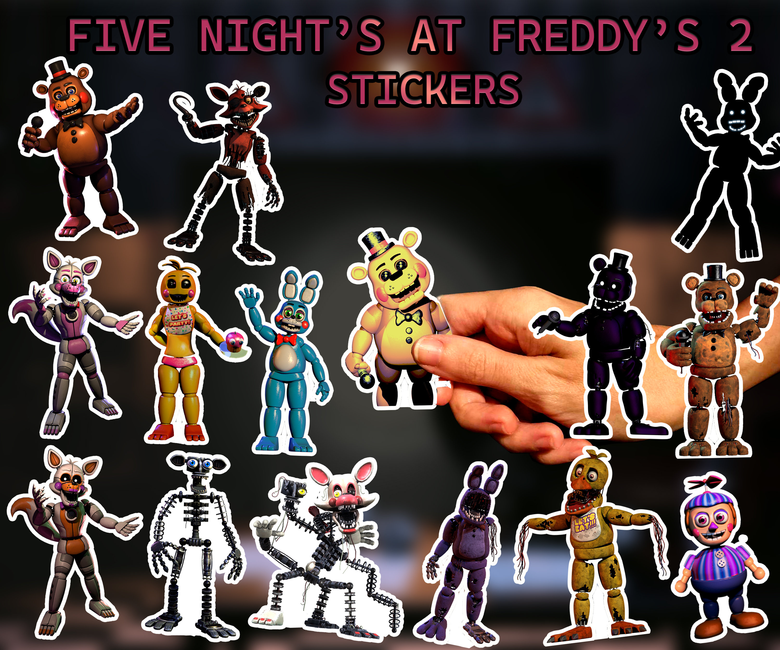 Five nights at Freddy Chibi Shadow Bonnie and Freddy Poster for Sale by  sarahsama