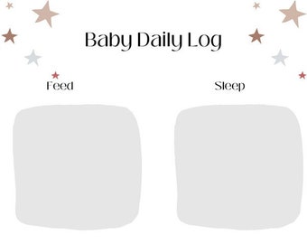 Baby Daily Log // Tracker, Sleep, Nappies, Notes, Organisation, Baby Care, New Baby, Parents, Review