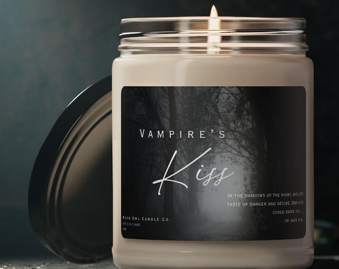 Vampire's Kiss Paranormal Romance Halloween Candle - Sea Salt & Orchid 9oz