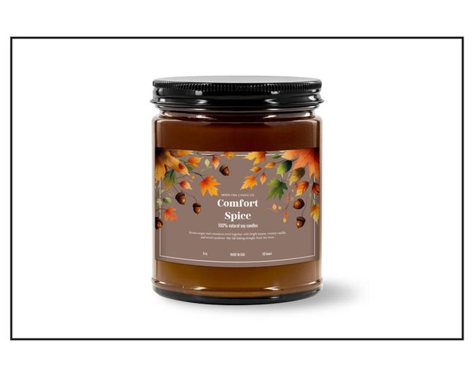 Comfort Spice Candle | Fall Spice Soy Candle, Autumn Candle, Cozy Cinnamon & Brown Sugar Candle
