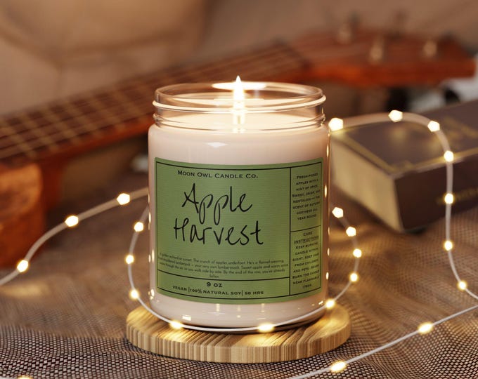 Orchard Romance Candle | Apple Harvest | Cozy Romance Candle, Lumberjack Bookish Gift, Romance Reader Candle