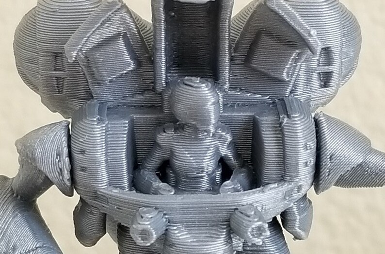 3D Printed Robotech RPG Tactics Female Power Armor Open Cockpit Queadluun-Rau image 3