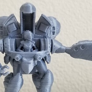 3D Printed Robotech RPG Tactics Female Power Armor Open Cockpit Queadluun-Rau image 2