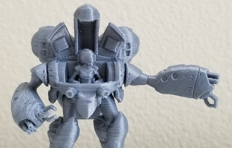 3D Printed Robotech RPG Tactics Female Power Armor Open Cockpit Queadluun-Rau image 2