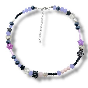 Kpop demon hunters Jinu Rumi inspired bead necklace, cute funky bead necklace
