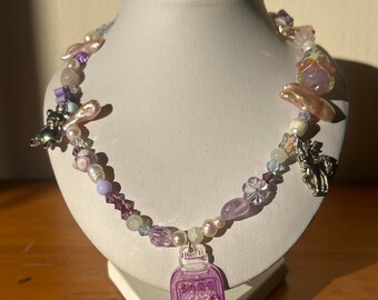 Chunky Colorful Bead Necklace: Y2K Kpop Style
