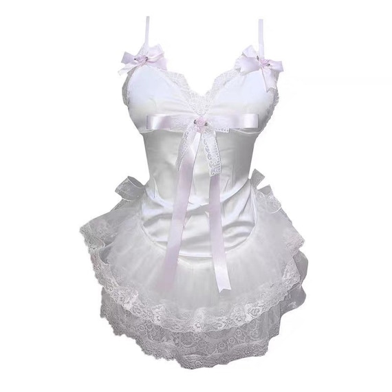 White Babydoll Dress - Etsy Australia