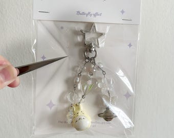 Totoro Beaded Keychain | Kawaii Charm