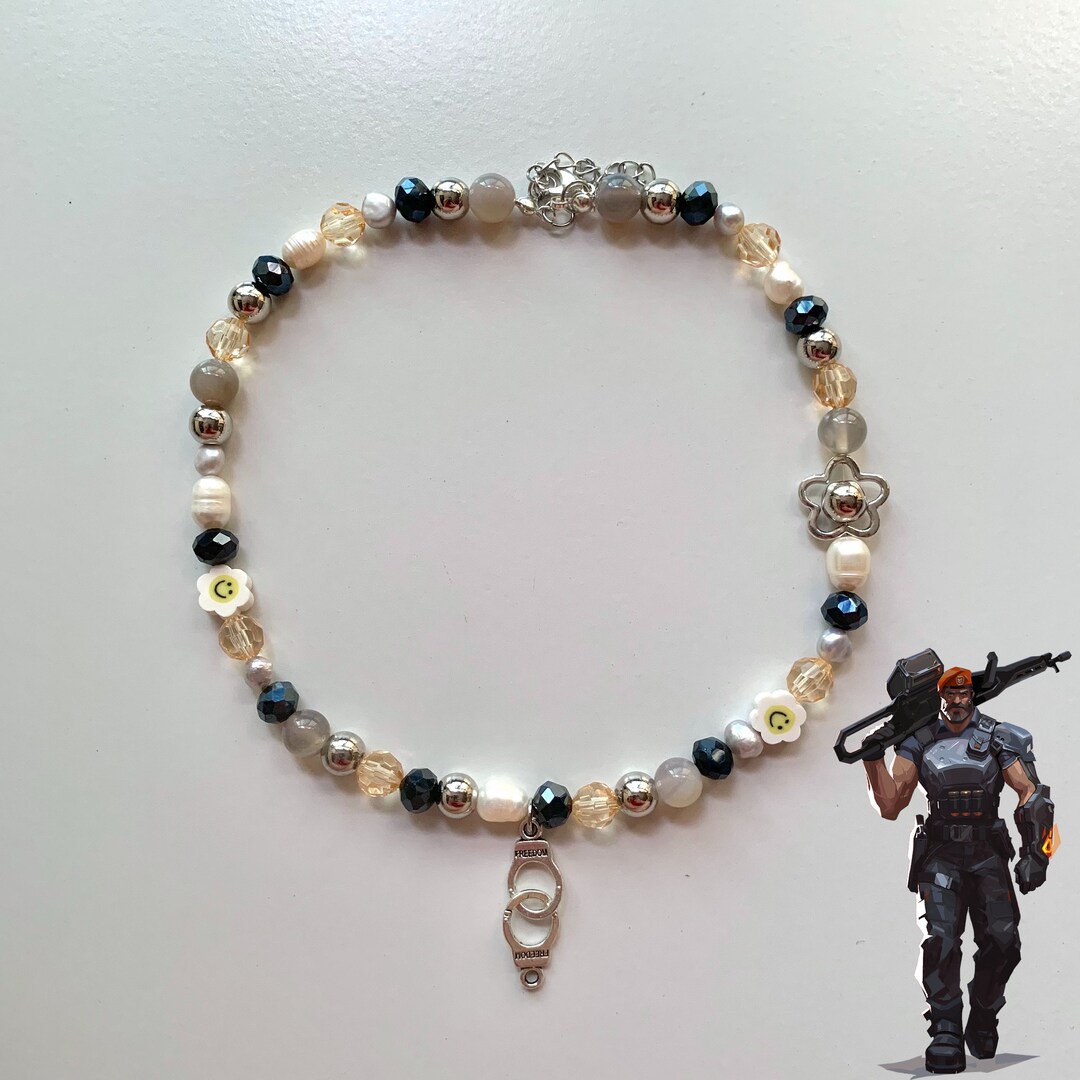 Brimstone Valorant Necklace Valorant Necklace Beaded Etsy
