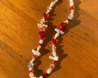 Chunky Colorful Bead Necklace: Y2K Kpop Style