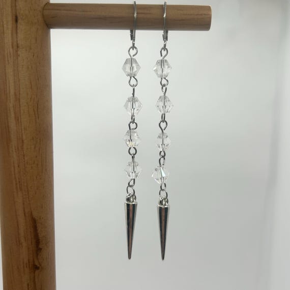 MIKIMOTO スパイラル ダングルイヤリング ミライヤリング、スパイクダングル - Etsy 日本
